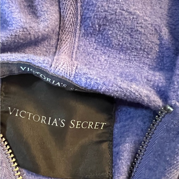 L Victoria’s Secret Vintage Y2K Angel VS Medium Zip Hoodie Purple White Large - Picture 4 of 10